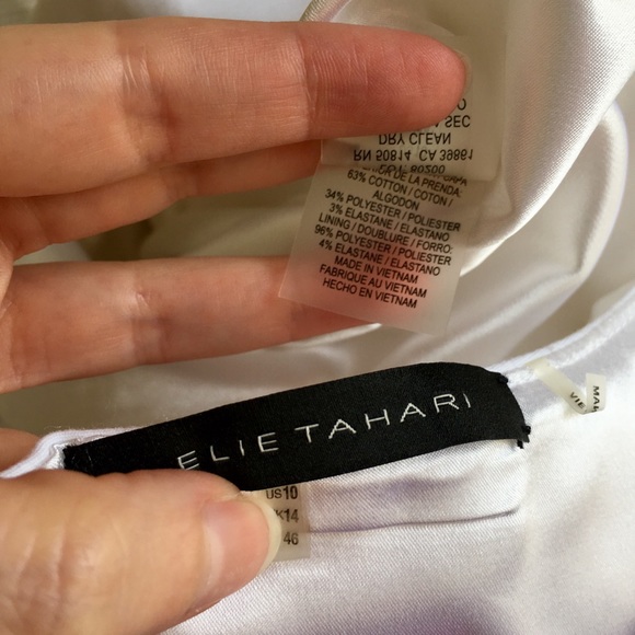 Elie Tahari Origami Stretch Sheath Dress - Picture 7 of 7